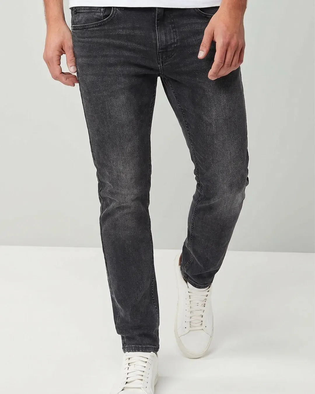 DEEN Black Faded Jeans – Slim Fit - Image 4