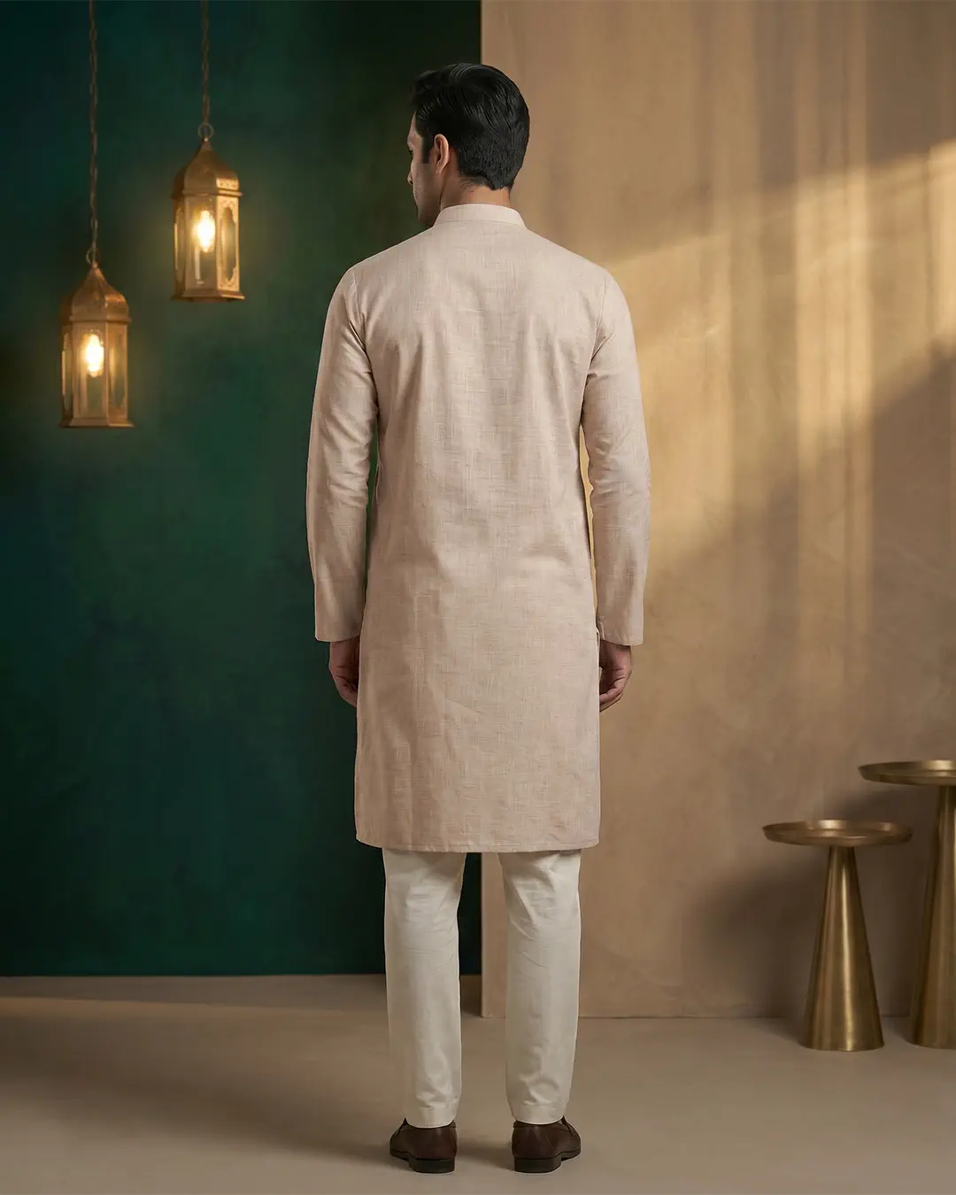 DEEN Ash Beige Semi Formal Panjabi - Image 3