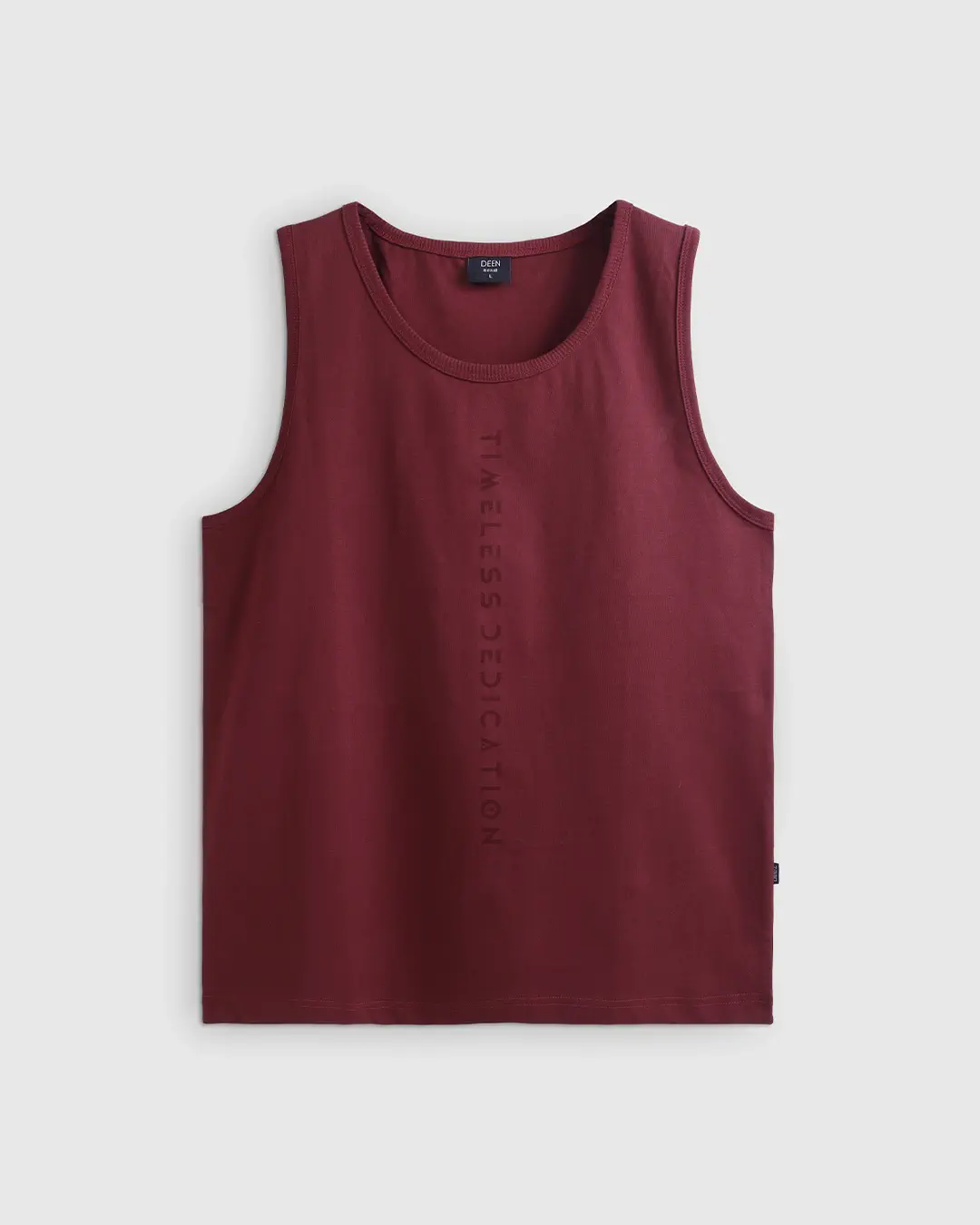 DEEN Burgundy Relaxed Graphic Tank Top