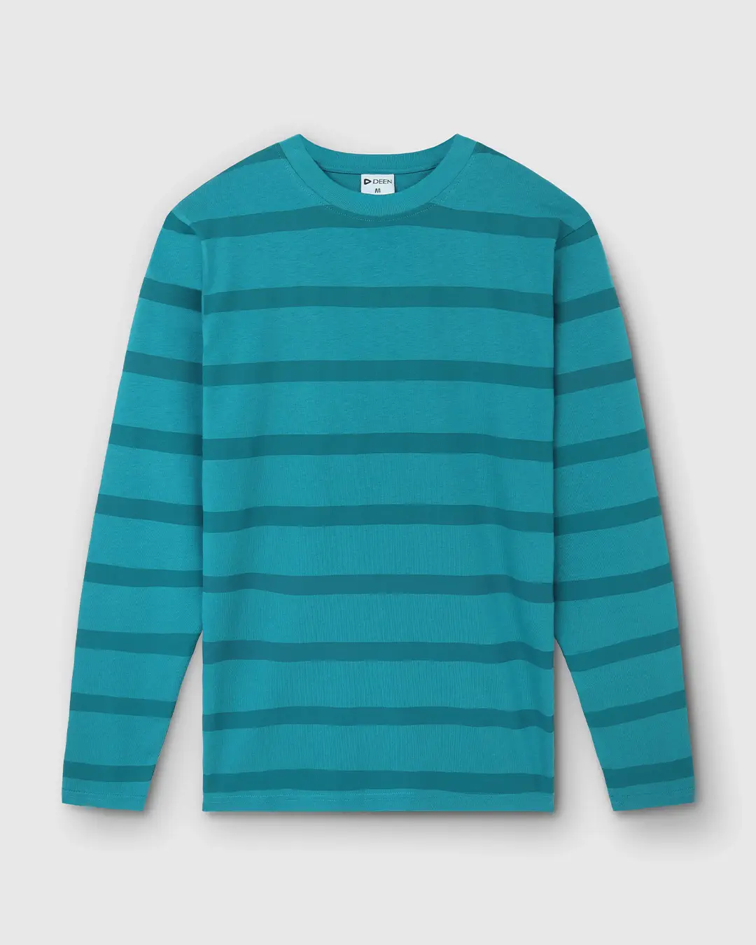 DEEN Full Sleeve Sea-Green Stripe T-shirt