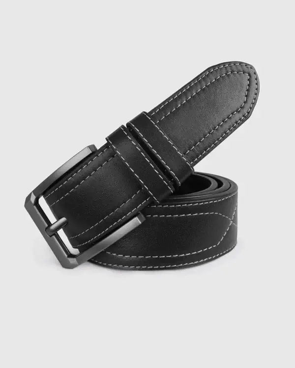 DEEN Black Premium Leather Belt