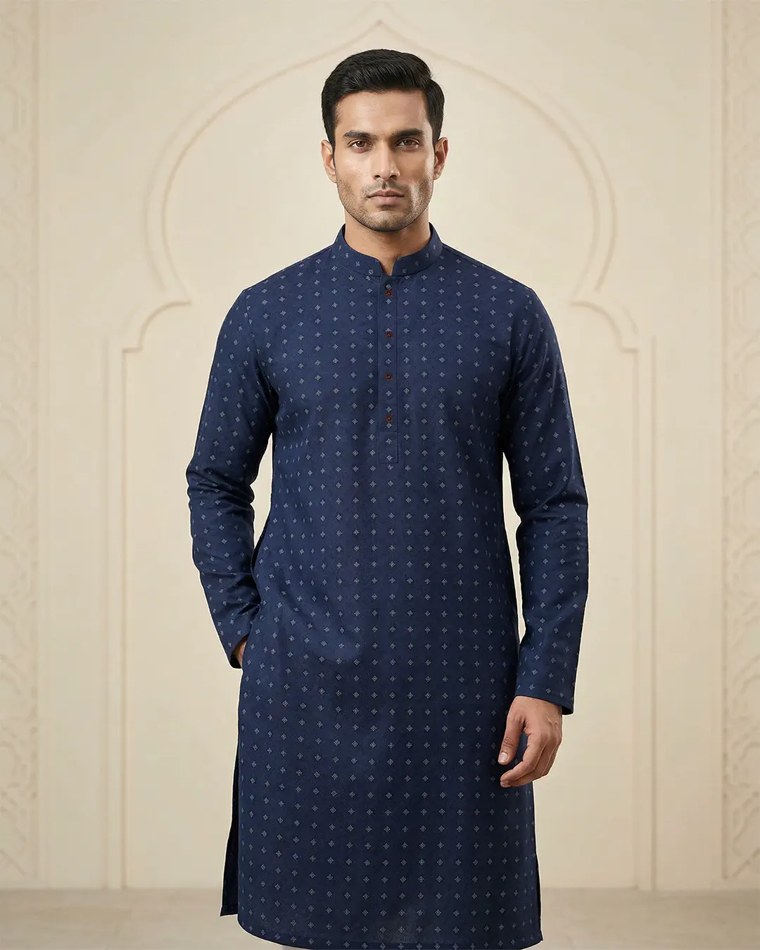 DEEN Motif Printed Semi Formal Panjabi - Image 2