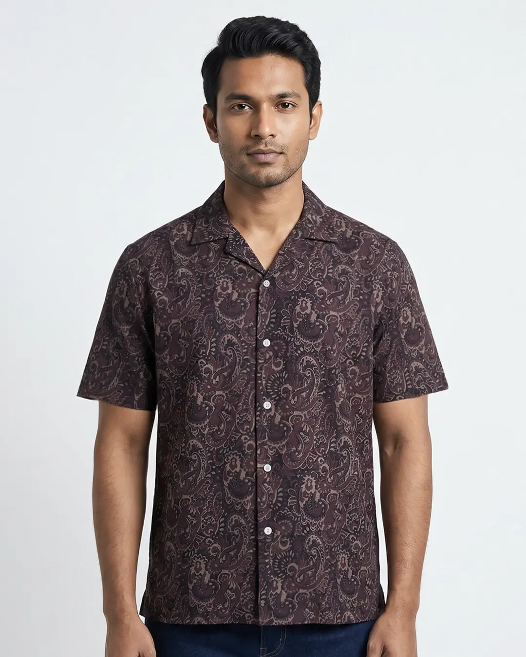 DEEN Paisley Cuban Collar Shirt - Image 2