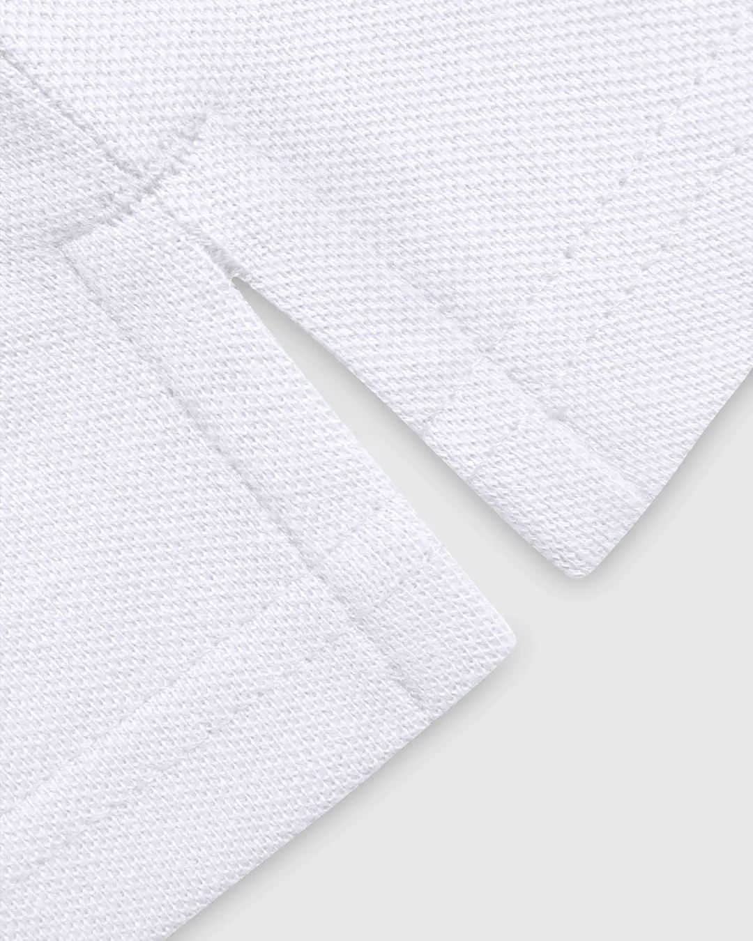 DEEN White Polo Shirt in Cotton Pique - Image 3