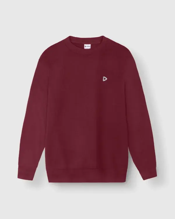 DEEN Maroon Sweatshirt in French-Terry