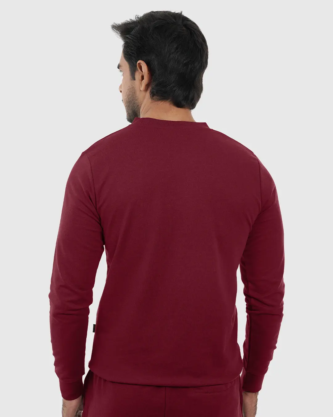 DEEN Maroon Sweatshirt in French-Terry - Image 5