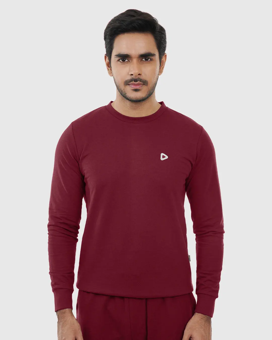 DEEN Maroon Sweatshirt in French-Terry - Image 3