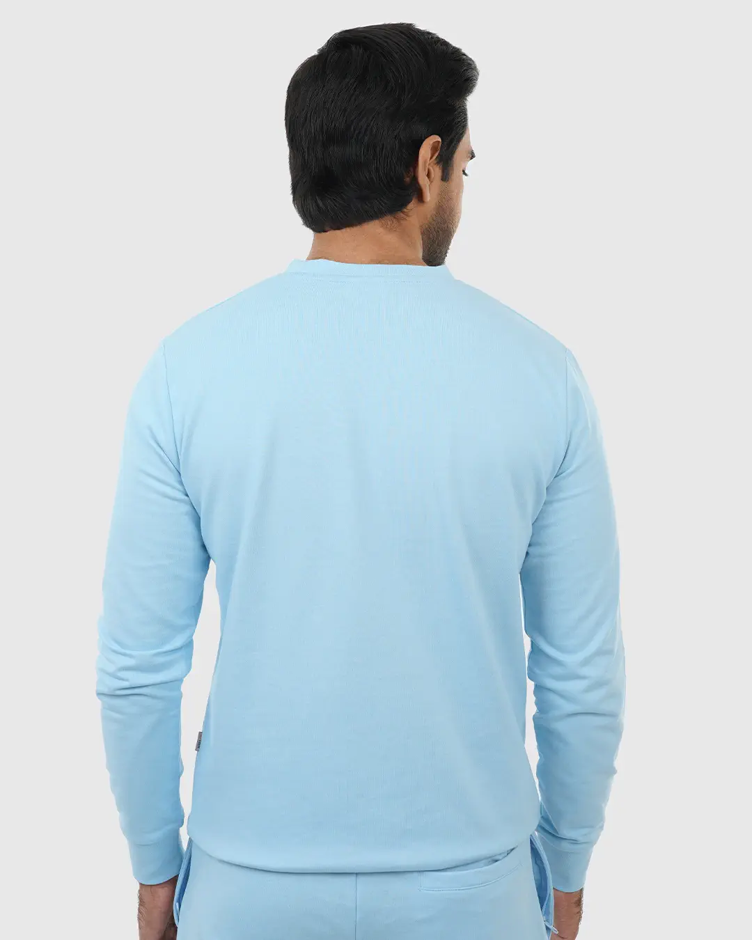 DEEN Sky Blue Sweatshirt in French-Terry - Image 6
