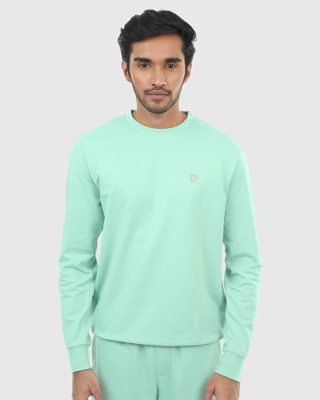 DEEN Teal Sweatshirt in French-Terry - Image 3