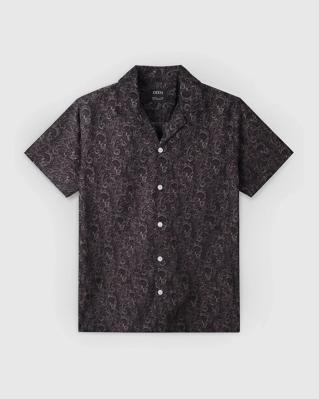 DEEN Paisley Cuban Collar Shirt