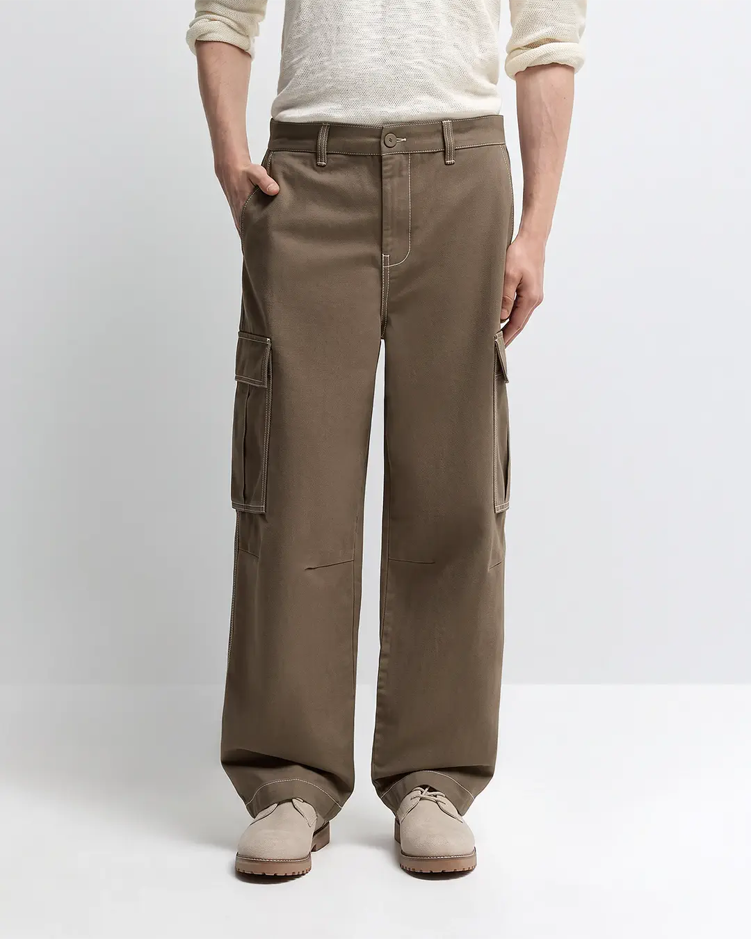 Lefties Baggy Cargo Trousers - Image 2